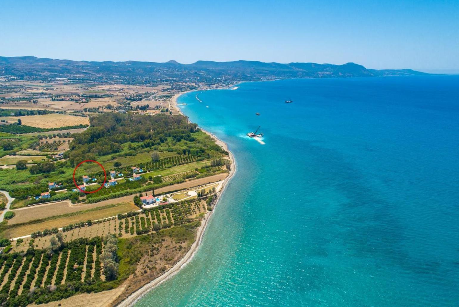 Sun Beach Villa Thio 폴리스 외부 사진