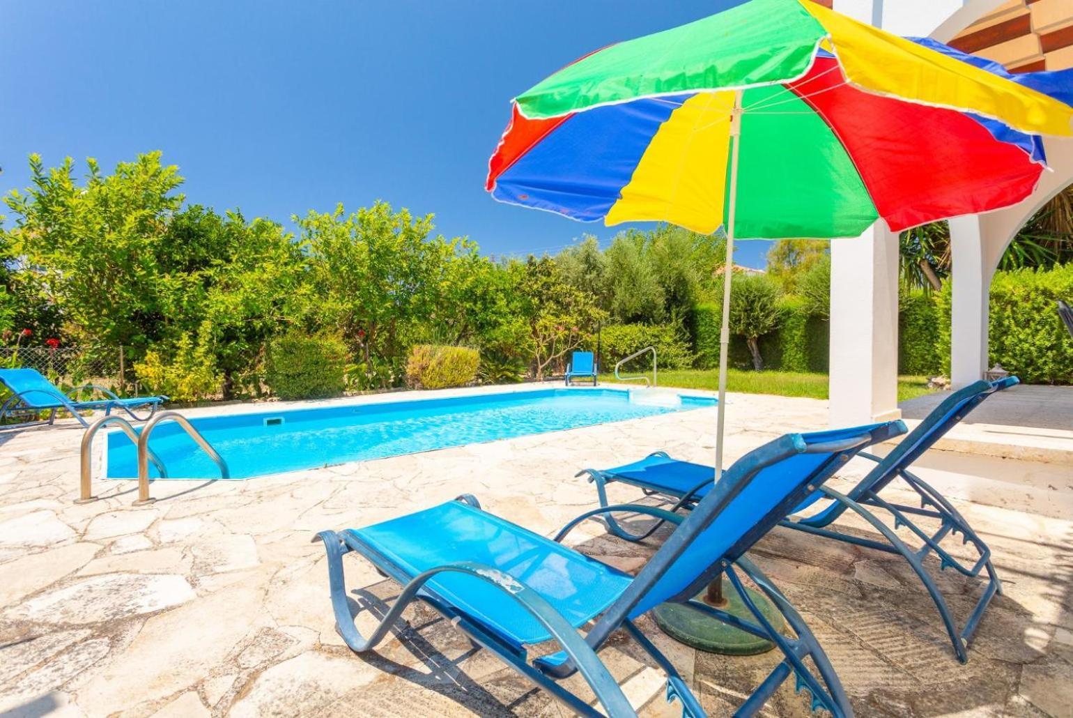 Sun Beach Villa Thio 폴리스 외부 사진